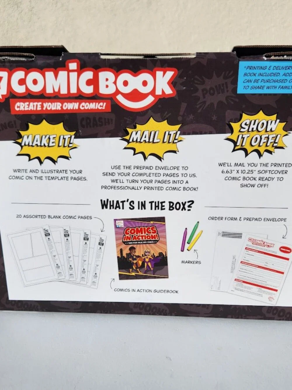 New Lulu Jr. My Comic Book making craft kit writing comicbook Published Create y